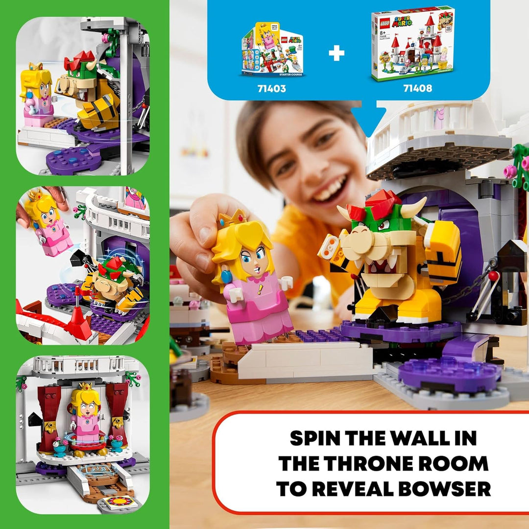Lego Super Mario Pfirsich's Castle Erweiterungsset 71408, Spielspielzeug zum Zusammenbauen, Geschenk