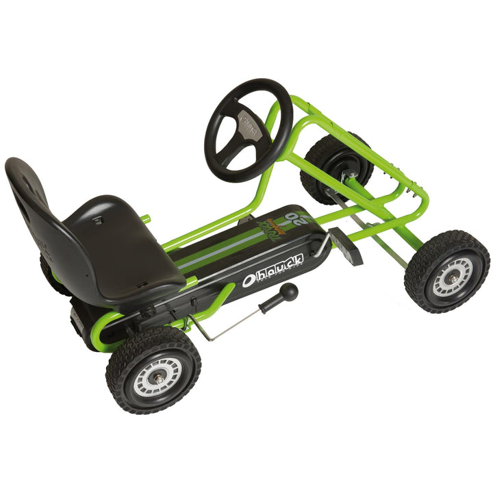 hauck Go-Kart Lightning für Kinder ab 4 Jahren bis 50 kg Köpergrösse 90-110 cm, Tretauto mit Handbre