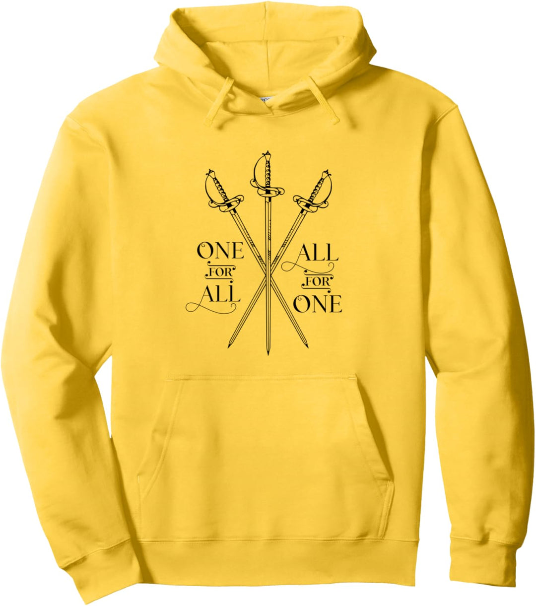 One for All, All for One, The Three Musketier-Literary Pullover Hoodie