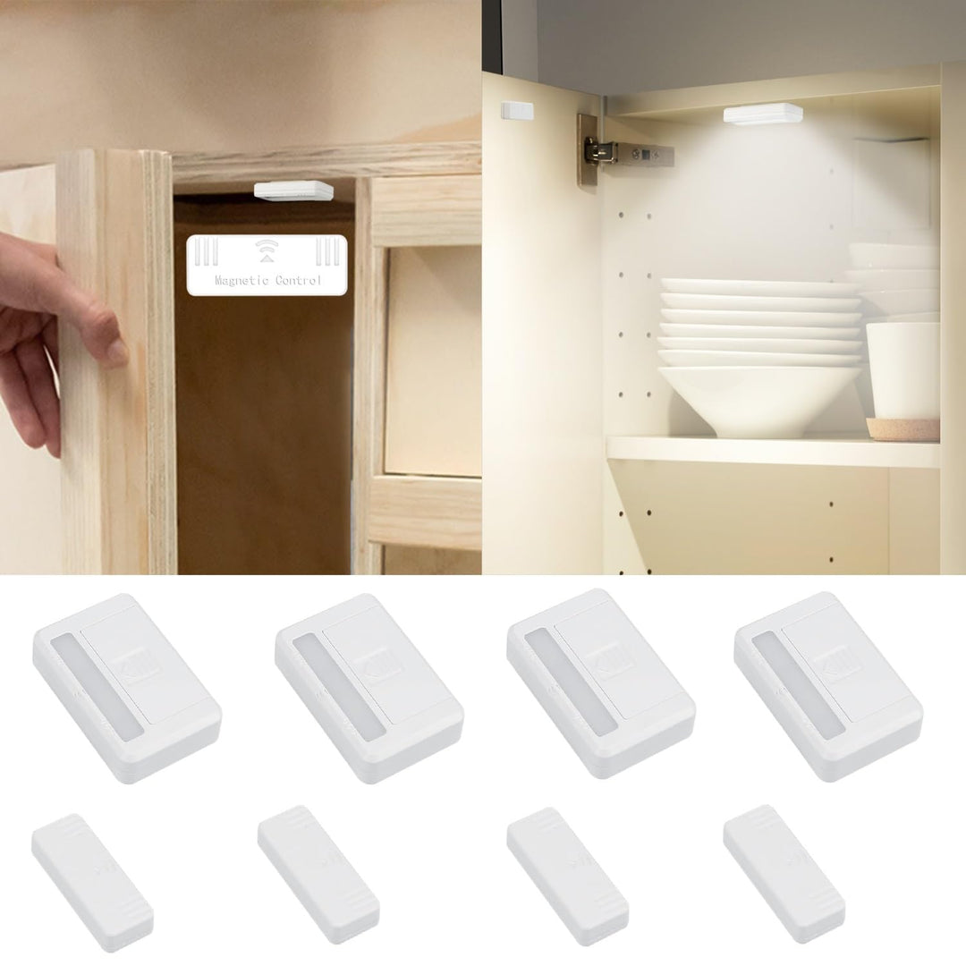 Amagle Magnetische Tür-Sensor-Lichtleiste für Schrank, Schublade, Schrank, Fenster, Hotel, Küche, Ke