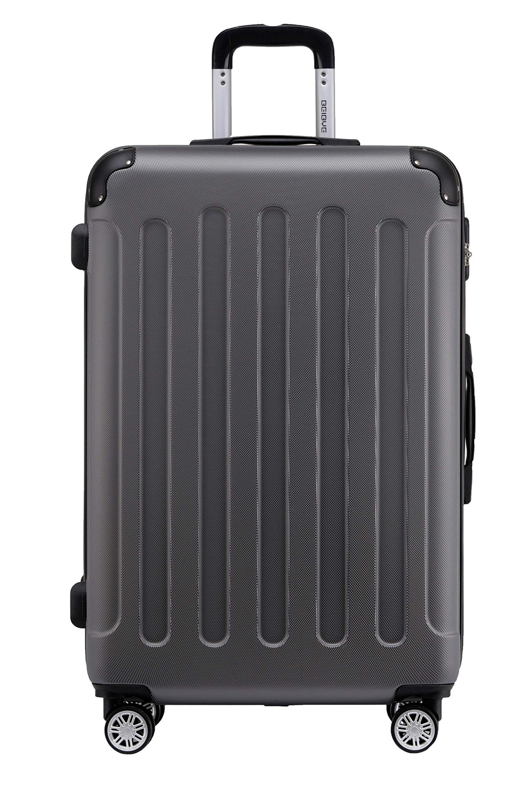 BEIBYE- Hartschalenkoffer Koffer Trolley Rollkoffer Reisekoffer Zahlenschloss 4 Zwilings-Rollen (Dar