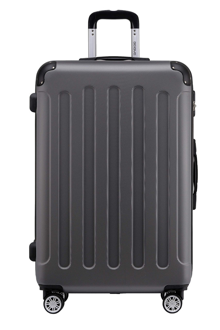 BEIBYE- Hartschalenkoffer Koffer Trolley Rollkoffer Reisekoffer Zahlenschloss 4 Zwilings-Rollen (Dar