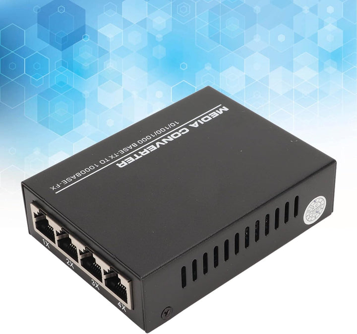 Gigabit-Ethernet-Medienkonverter, SFP-Glasfaser-auf-RJ45-Ethernet-Adapter, 1000Base auf 10/100/1000B