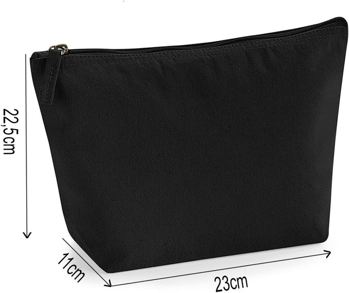 Personalisiert Name Initialen im Herz Design Kosmetiktasche Damen Schminktasche für Handtasche Makeu
