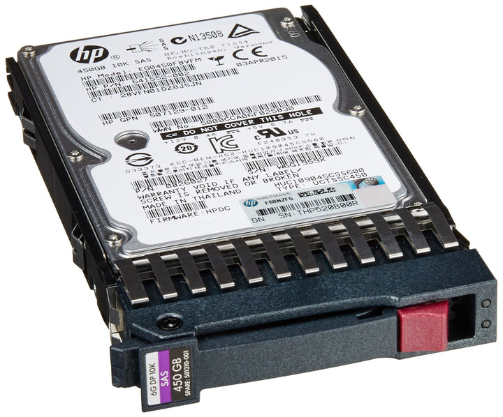 HP Dual Port Enterprise - Festplatte - 450 GB - Hot-Swap - 6.4 cm SFF (2.5" SFF) - SAS-2