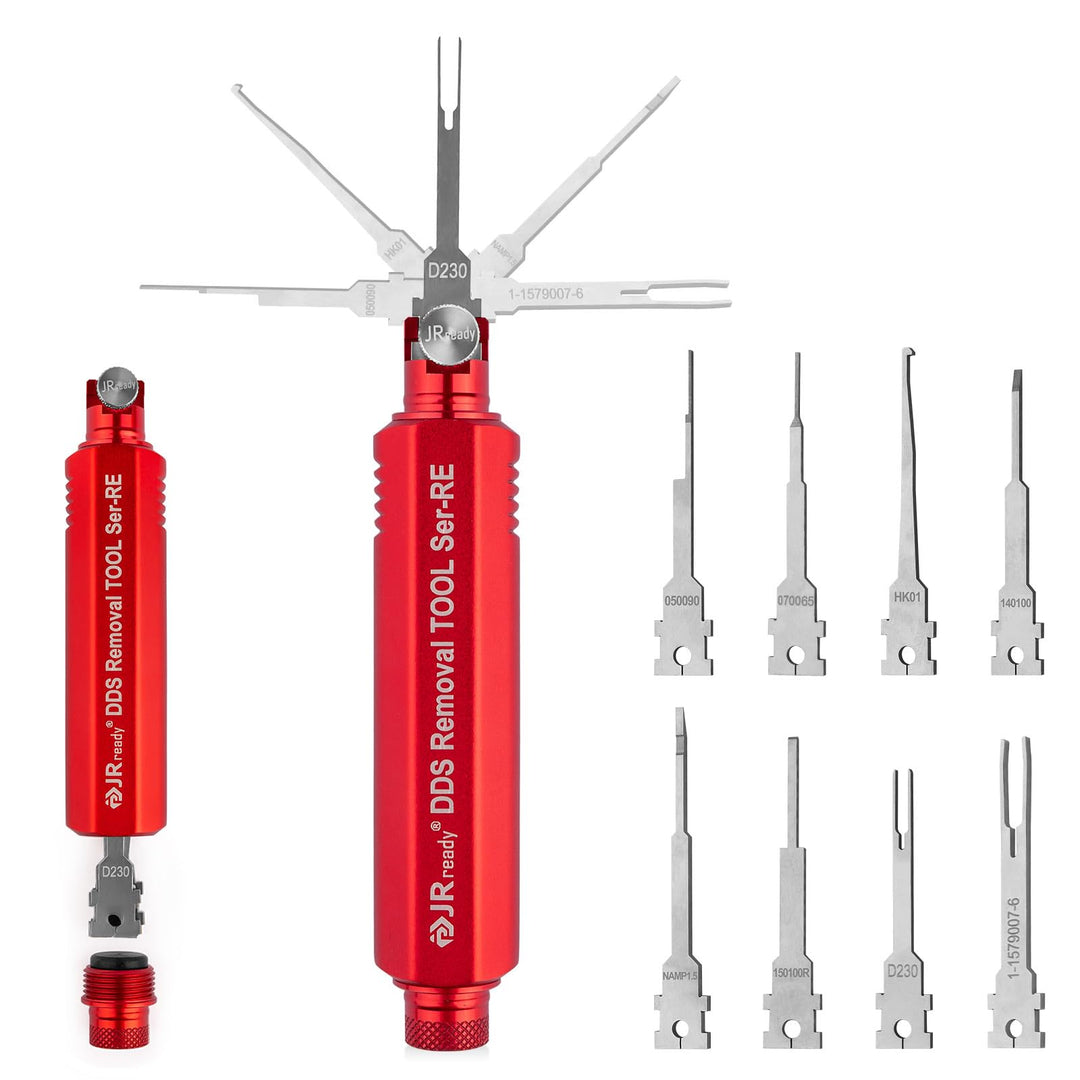 JRready ST5354 Stiftentfernungswerkzeug-Set für Tyco Micro Timer, JPT, MQS, MCON 1.2, Sumitomo, Yaza
