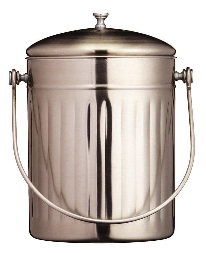 Kitchen Craft Komposteimer, Edelstahl, 5 l 1 Originalverpackung, 1 Originalverpackung
