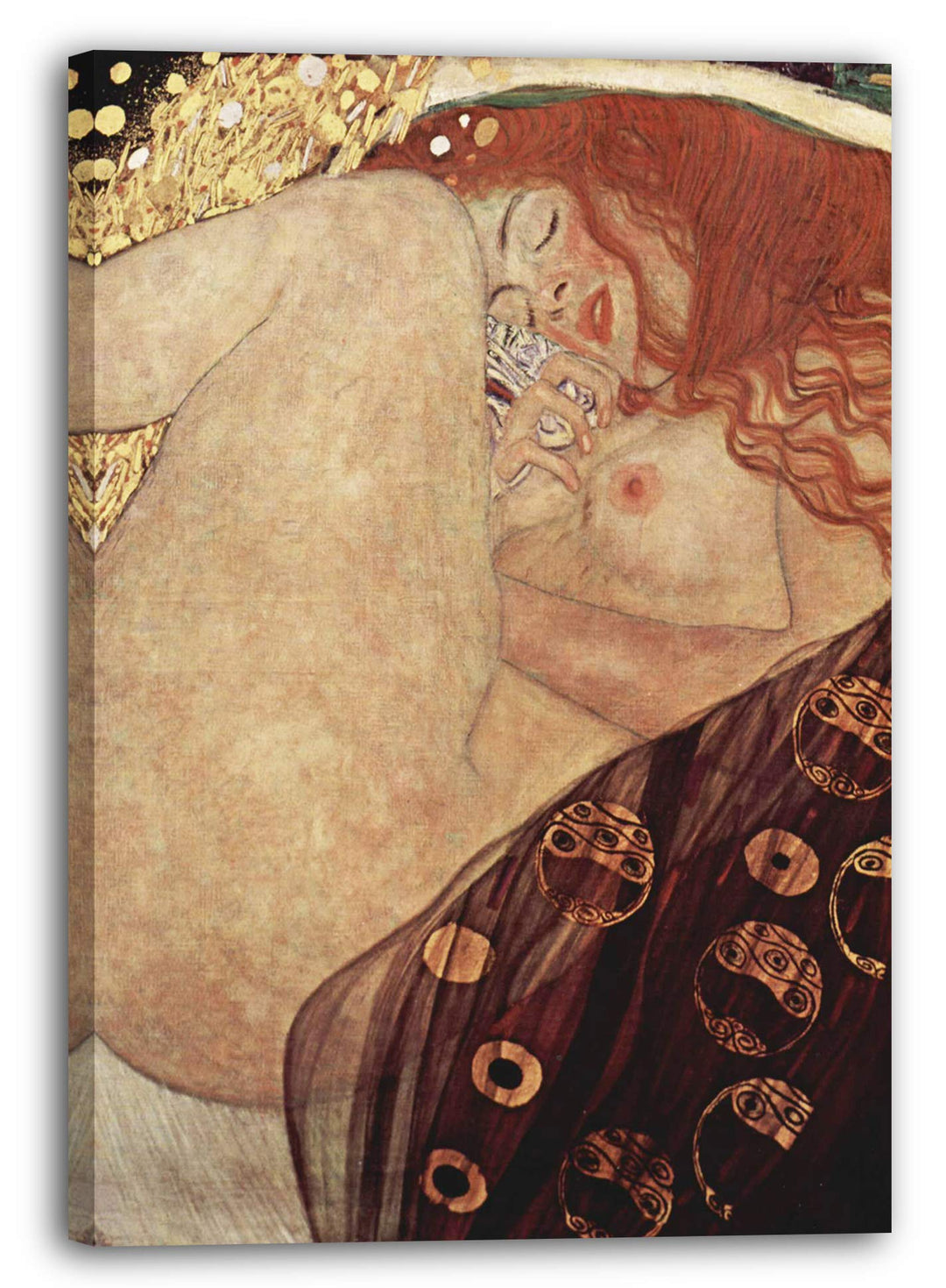 Printed Paintings Leinwand (60x80cm): Gustav Klimt - Danaë (1907) 60x80 cm, 60x80 cm