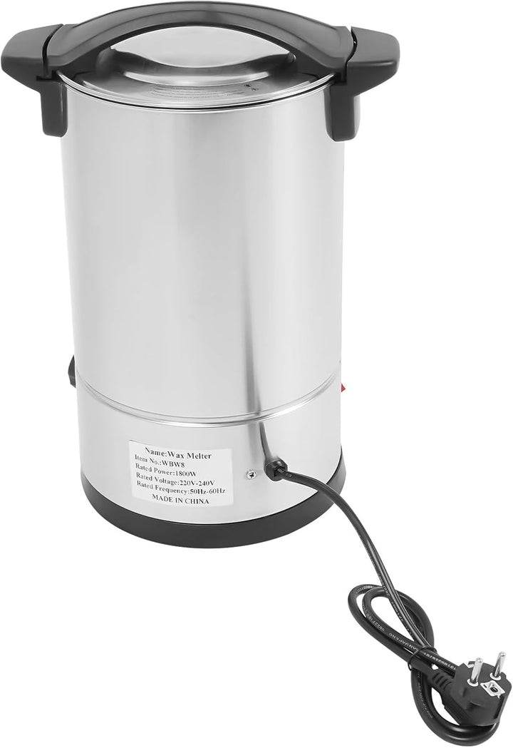 Cutycaty 8L/10L/12L/15L Wachsschmelzer für Kerzen 1800W Elektrischer Wachsschmelzofen aus Edelstahl