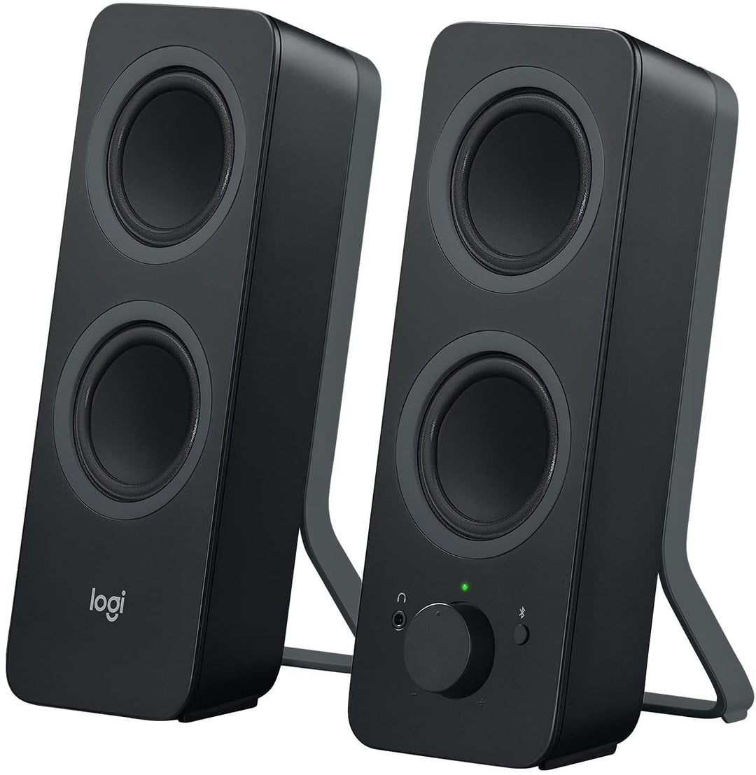 Logitech Z207 Kabellose PC-Lautsprecher, Bluetooth, Stereo Sound, 10 Watt Spitzenleistung, 3.5 mm Ei