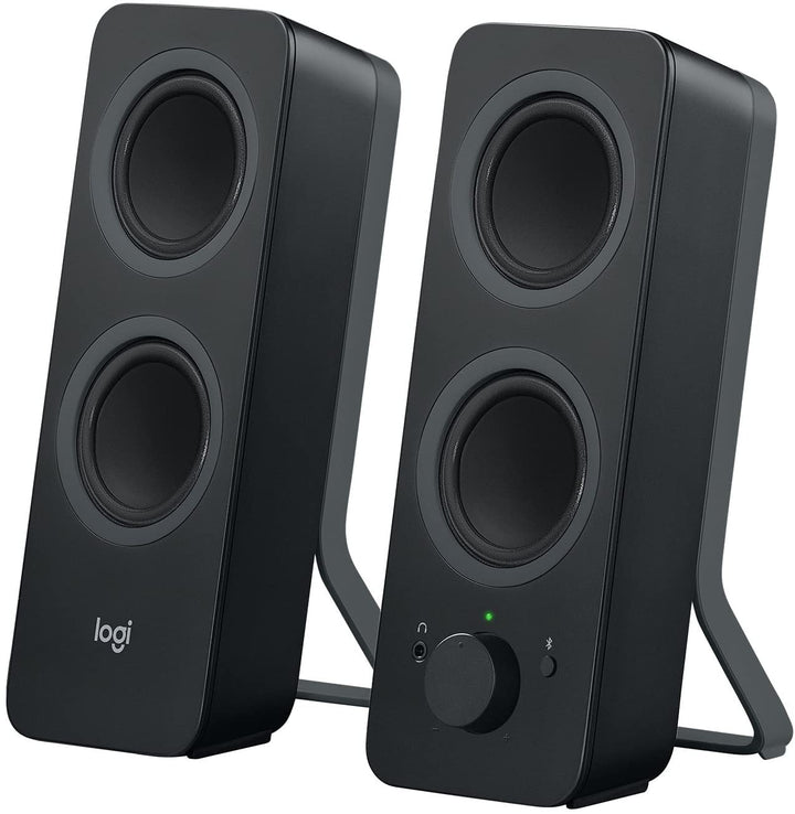 Logitech Z207 Kabellose PC-Lautsprecher, Bluetooth, Stereo Sound, 10 Watt Spitzenleistung, 3.5 mm Ei