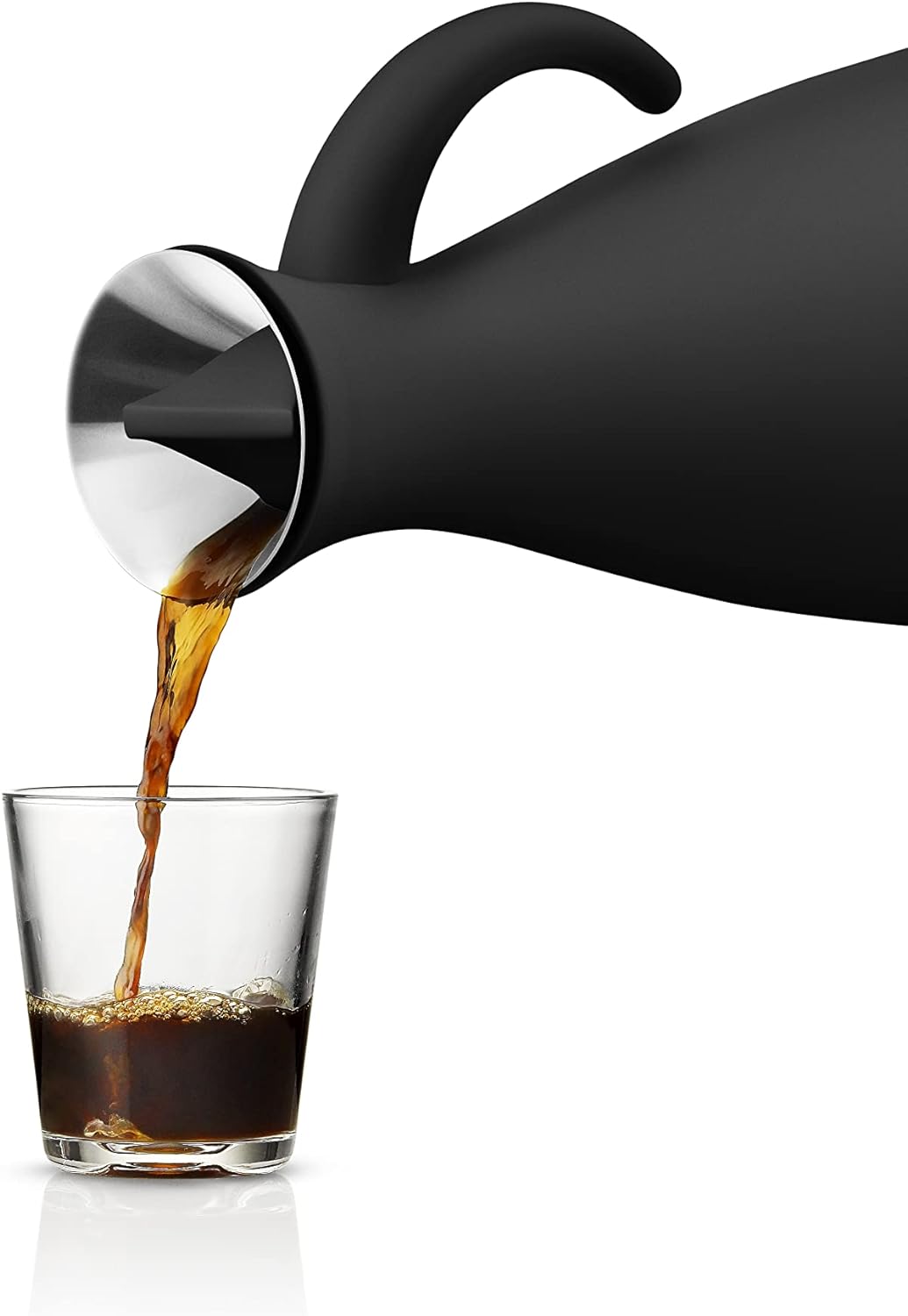 EVA SOLO | Isolierkanne 1,0l Mattblack | 100% tropffreie | Matt Schwarz, Matt Schwarz