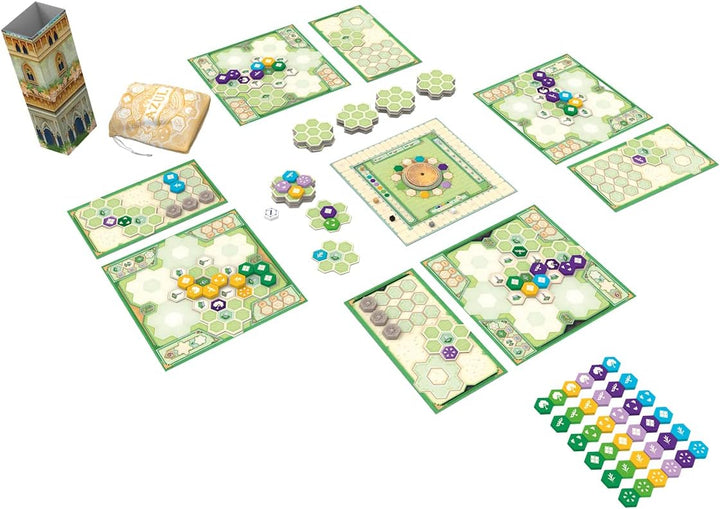 Next Move Games | Azul – Die Gärten der Königin | Familienspiel | 2-4 Spieler | Ab 10+ Jahren | 45-6