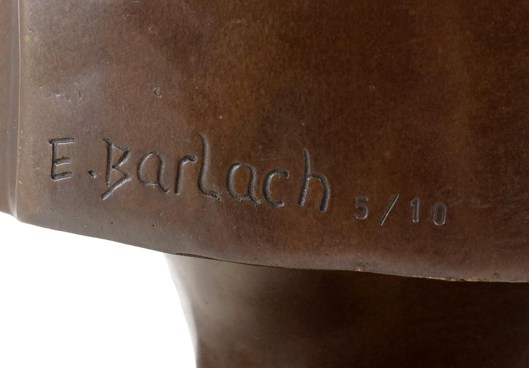 Kunst & Ambiente - Bronzefigur - Kopf des Güstrower Ehrenmals 1927 - Ernst Barlach - Limitiert - Bar