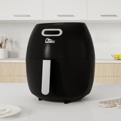 Heissluftfritteuse,6.5L Airfryer Uten XXL Heissluftfriteuse ohne Fett Friteuse Mit Ständer, No stick