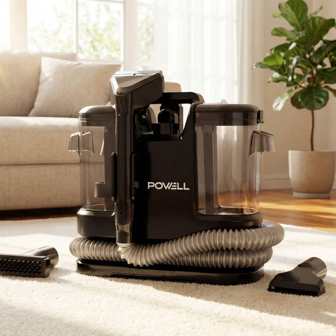 Powell Waschsauger Teppichreiniger 450W - 13kPA Saugkraft, tragbarer Teppichreiniger, Sofa, Vorleger