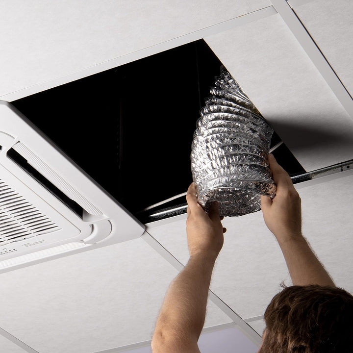 STERR Flexibler Schlauch für Lüftungskanäle 100 mm x 10 m - Abluftschlauch - Kanalschlauch für Heizu