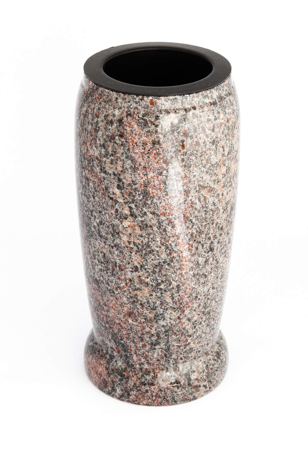 Afterglow Stilvolle Grabvase aus echtem Granit Paradiso Höhe 20 cm/Ø 10 cm Grabschmuck wetterfest fr