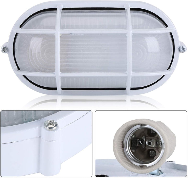 Saunalampe Oval, Explosionsgeschützt, Dampfdicht, 230V, 60W, 30cm, für, Oval