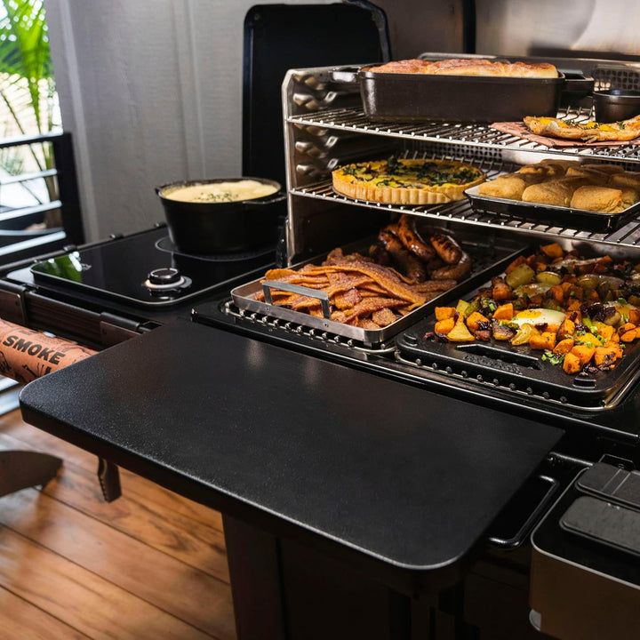 Traeger BAC604 P.A.L. Pop-and-Lock Frontablage, Schwarz Regular, Regular
