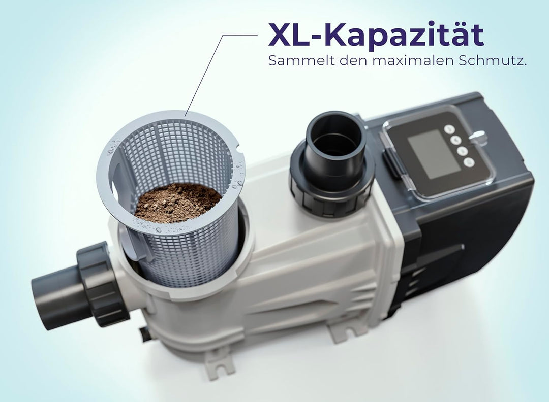Gre VSG75 – Variable Geschwindigkeits-Poolpumpe für Pools mit einem Volumen bis zu 65 m³. 750 W Leis