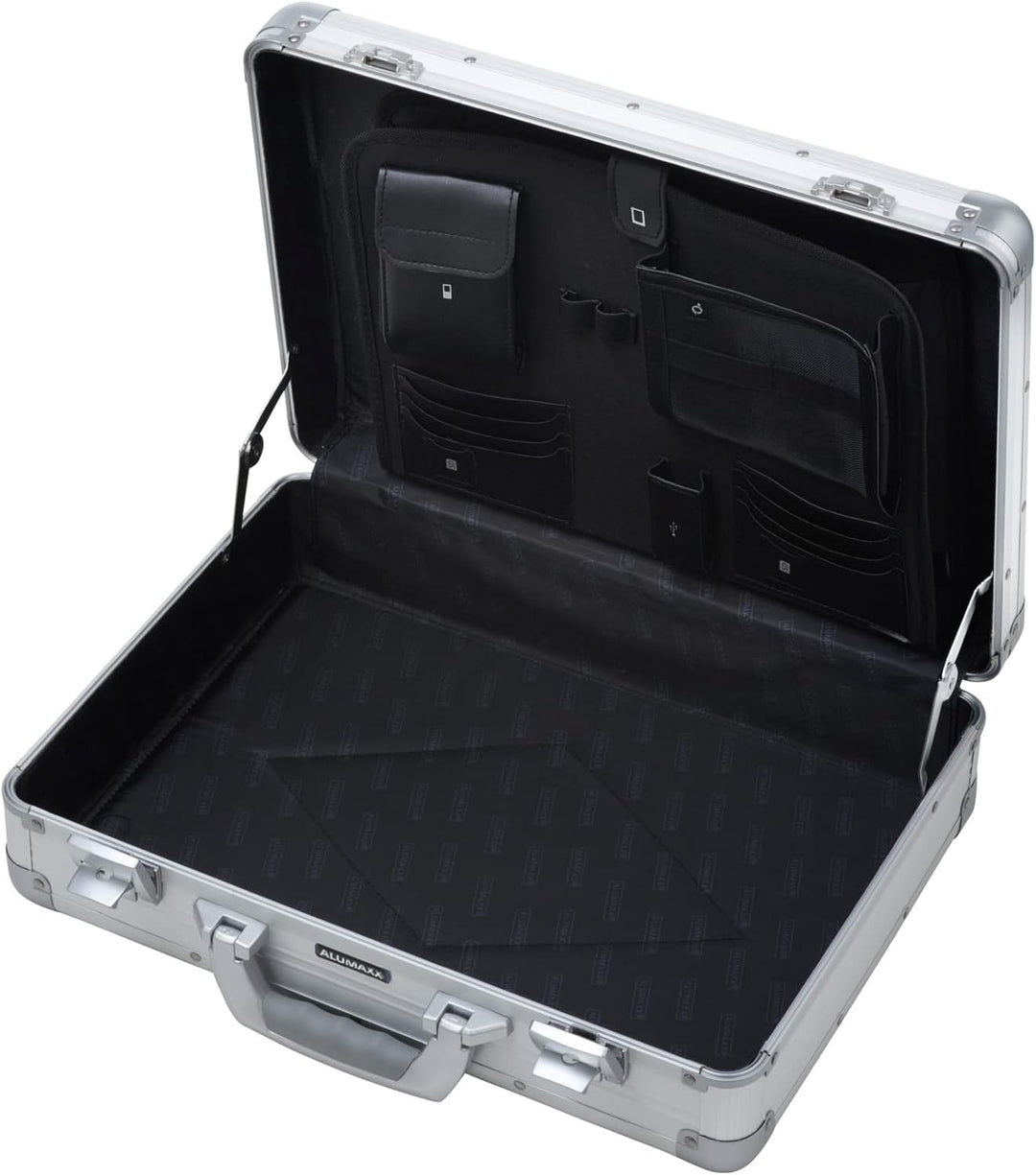 Attaché Laptopkoffer Venture, ca. 33,5 x 45,5 x 13,5 cm Silber, Silber