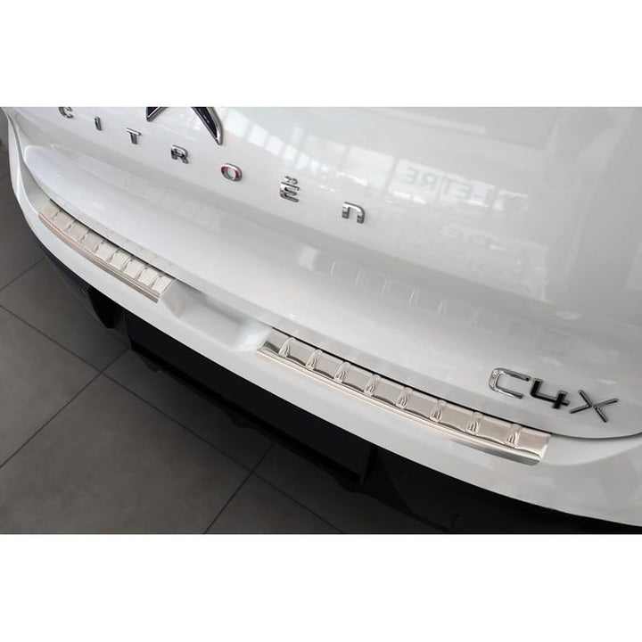 Avisa Edelstahl Heckstossstangenschutz kompatibel mit Citroën C4 X 2023- 'Ribs' (2-teilig)