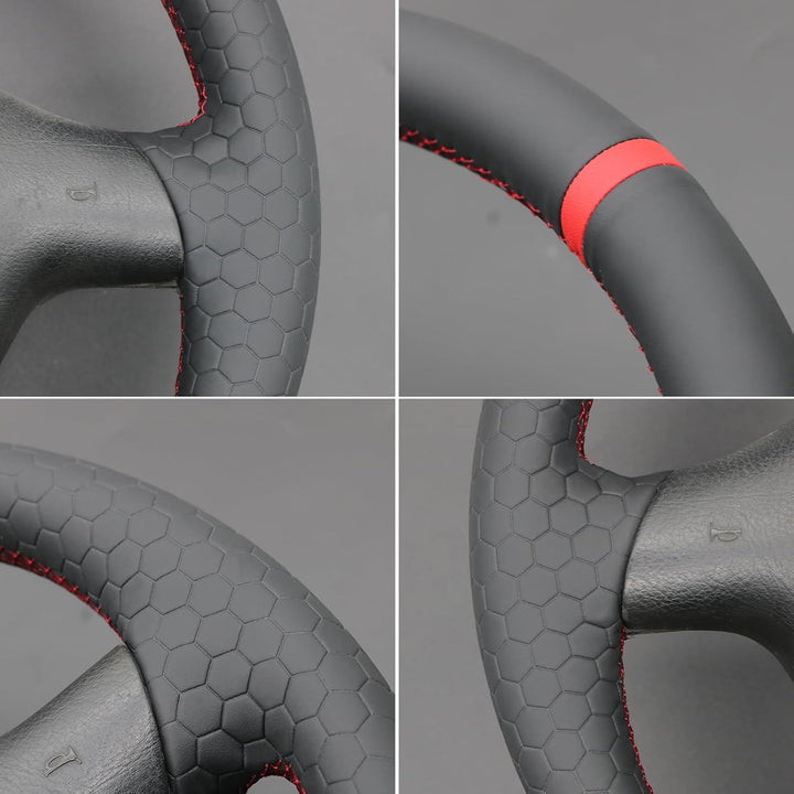 MEWANT Lenkradbezug Kompatibel mit Golf 4 für Passat B5 für Polo MK6 für Seat Leon 1M für Fabia 1(6Y