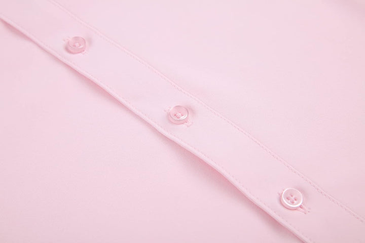 Alex Vando Damen-Hemden Normale Passform Langärmelig Stretch-Arbeitshemd M Wrinkle Free Pink, M Wrin