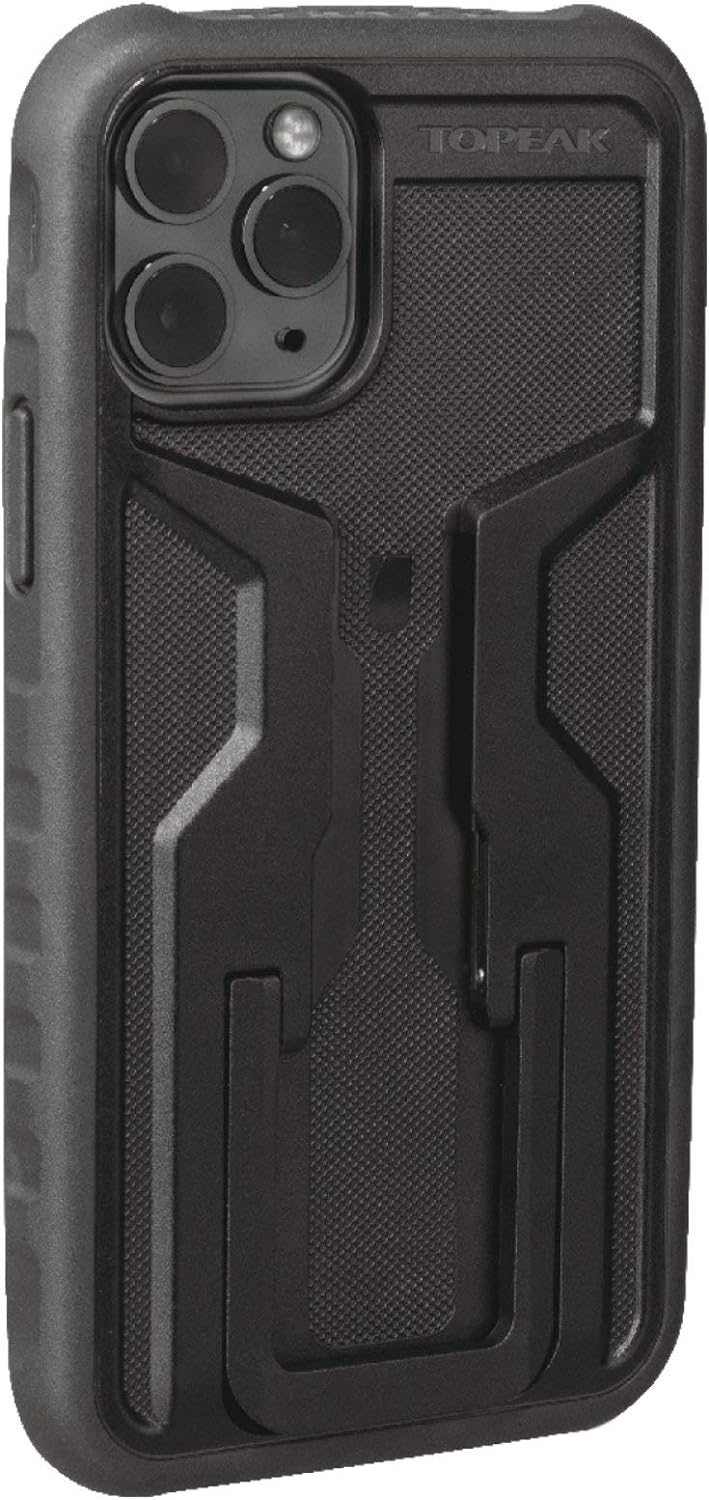 Topeak Unisex – Erwachsene RideCare für iPhone 11 Smartphonehülle, schwarz-grau, Pro mit Halter