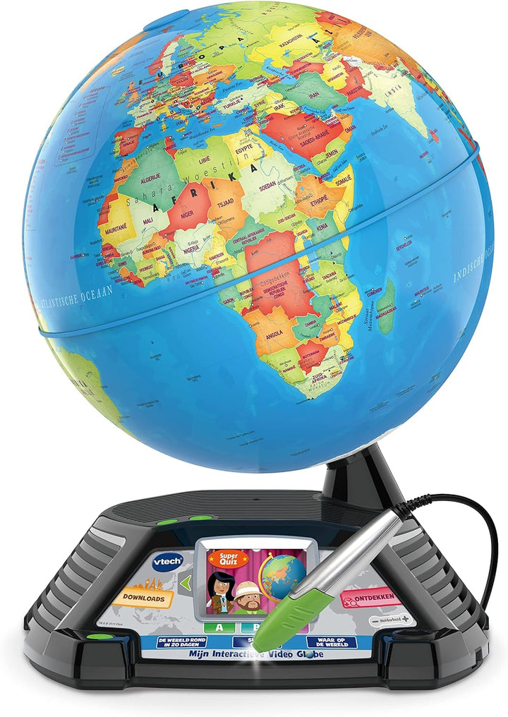 VTech My Interactive Video Globe – Lernspielzeug – Gesprochenes Niederländisch – Alter 7–12