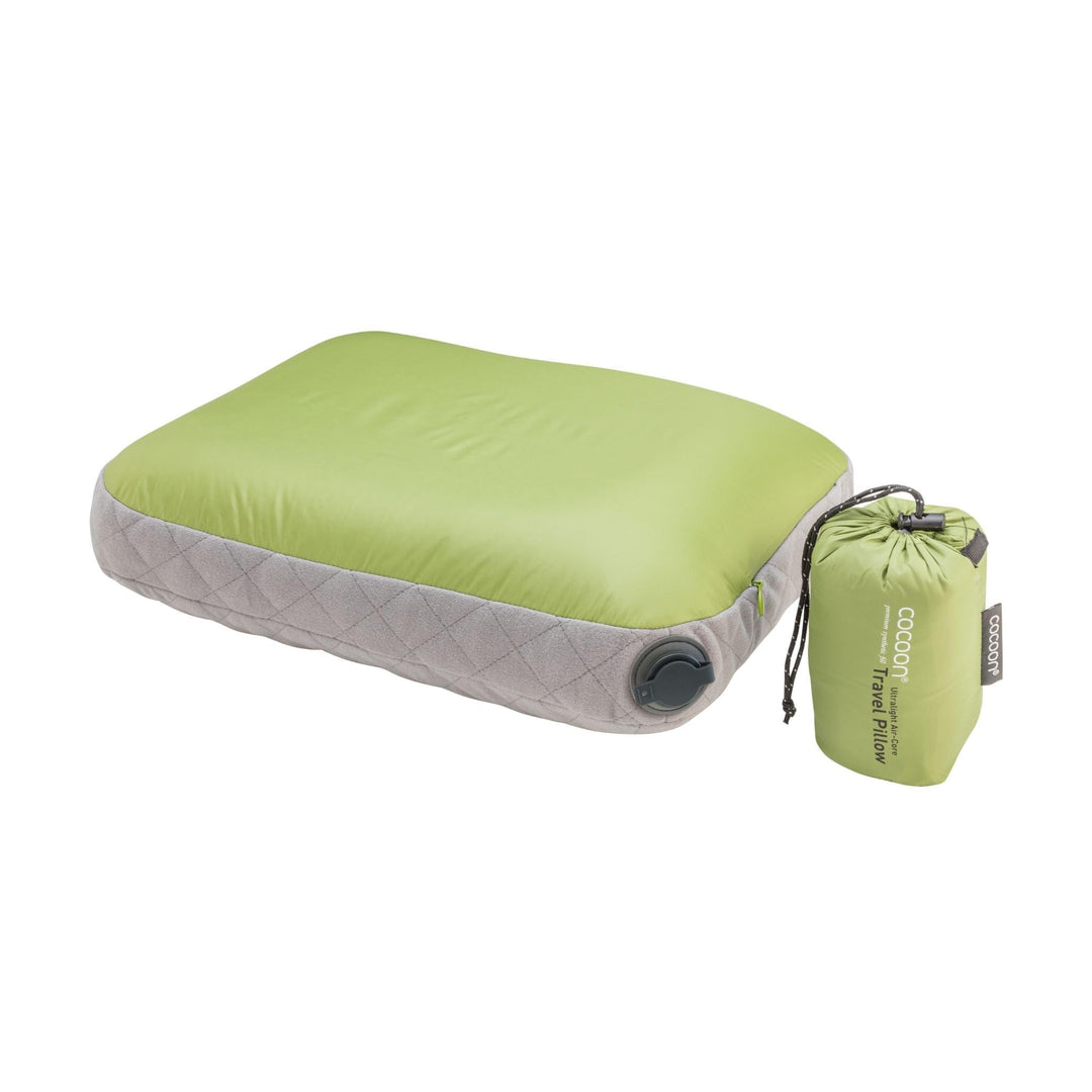 Cocoon Kopfkissen/Reisekissen Air Core Pillow Ultralight - 40x55cm Wasabi/Grey 1 Stück (1er Pack), W