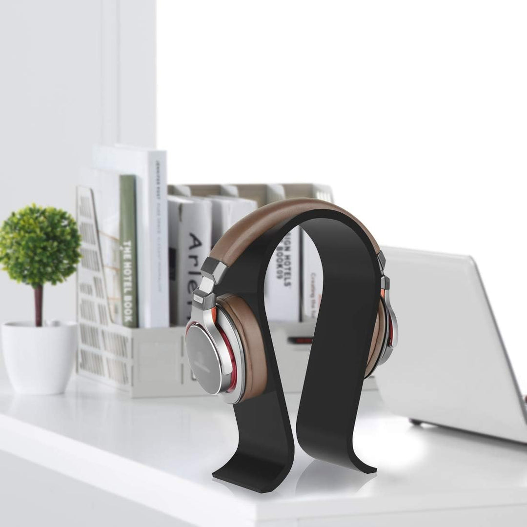 GEEKRIA Omega Kopfhörer-Ständer aus Acryl für Over-Ear-Kopfhörer, Gaming-Headset-Halter, Schreibtisc