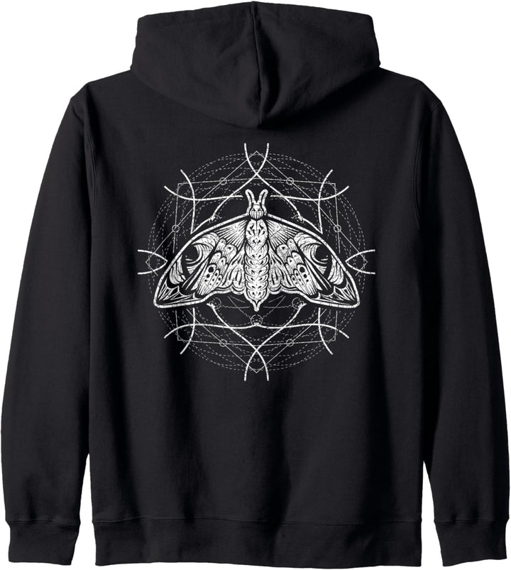 Blackcraft Gothic Hexerei Wicca Insekt Motte Okkultismus Kapuzenjacke