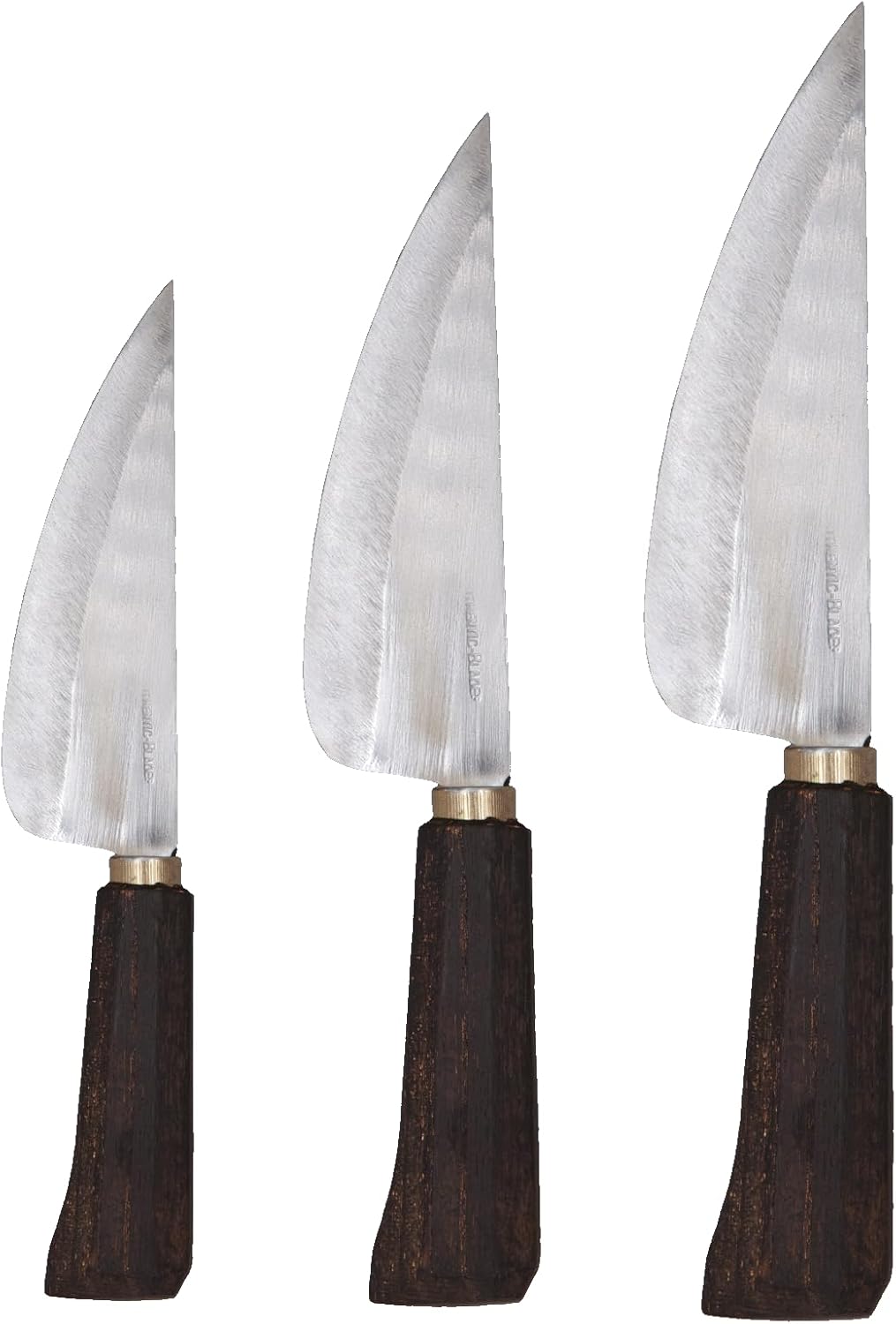 Authentic Blades VAY poliert - Asiatisches Wiegemesser aus Vietnam - Kohlenstoffstahl - schwarz, Kli