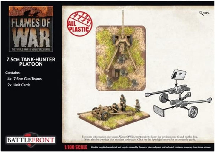 Flames of War: Late War: German: 7.5cm Tank Hunter Platoon (GBX148)