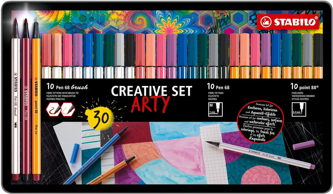 Premium-Filzstift mit Pinselspitze, Premium-Filzstift & Fineliner - STABILO Pen 68 brush, Pen 68 & p