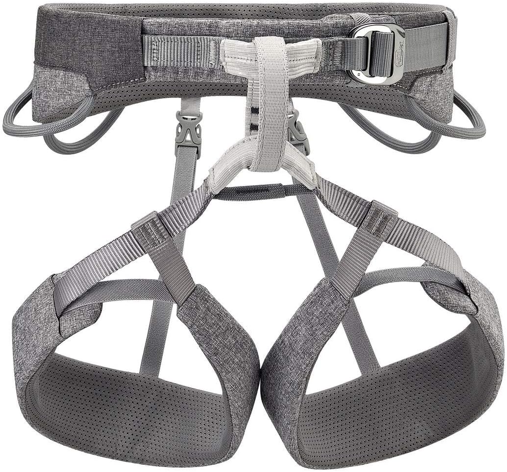 PETZL Unisex Sama Klettergurt (1er Pack) 77-84 cm Grau, 77-84 cm Grau