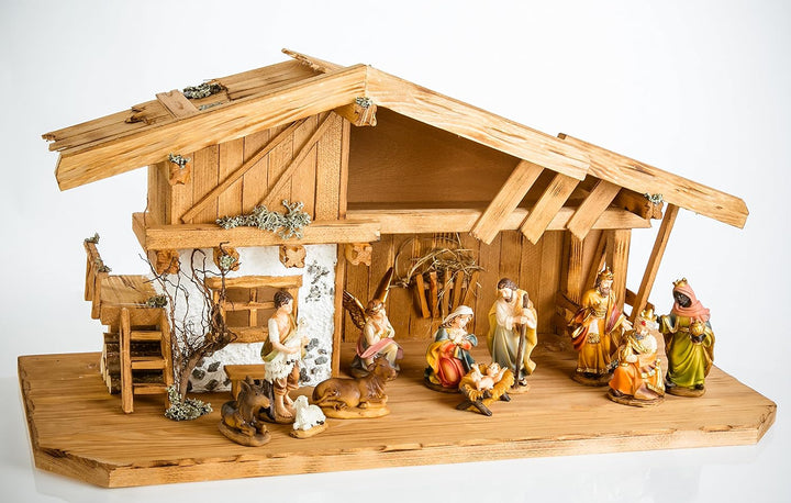 Weihnachtskrippe Krippe Krippenstall Weihnachten Weihnachtskrippen Tischkrippen Krippenfiguren (Weih