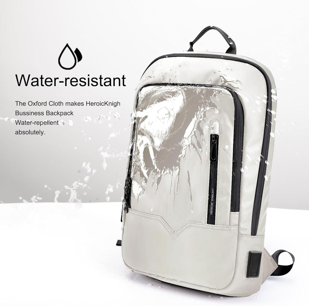 Laptop Rucksack Herren Leicht Business Rucksack mit USB-Anschluss Wasserdichter Rucksack Herren Schu