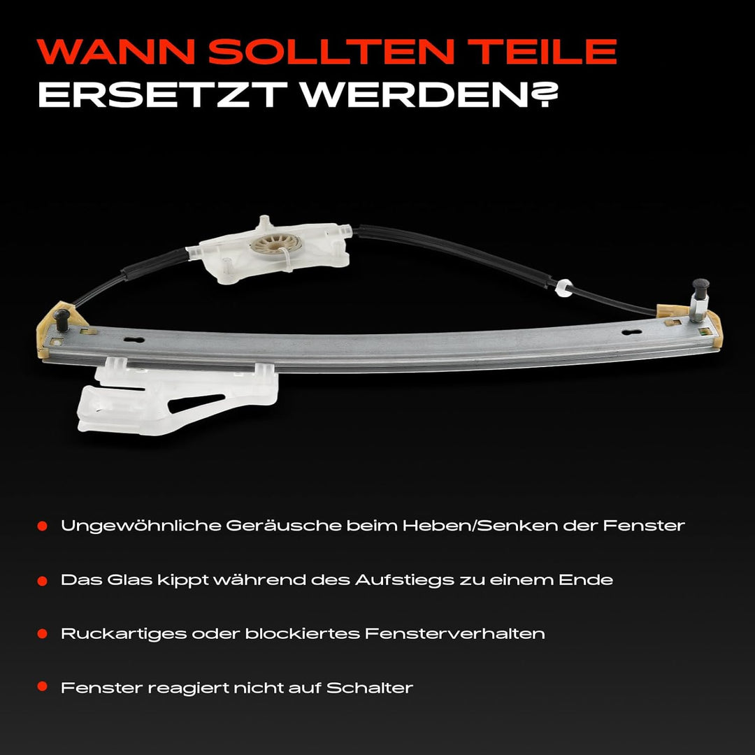 Frankberg Fensterheber Elektrisch Ohne Motor Hinten Links Kompatibel mit Q5 8RB Alle Motoren SUV 200