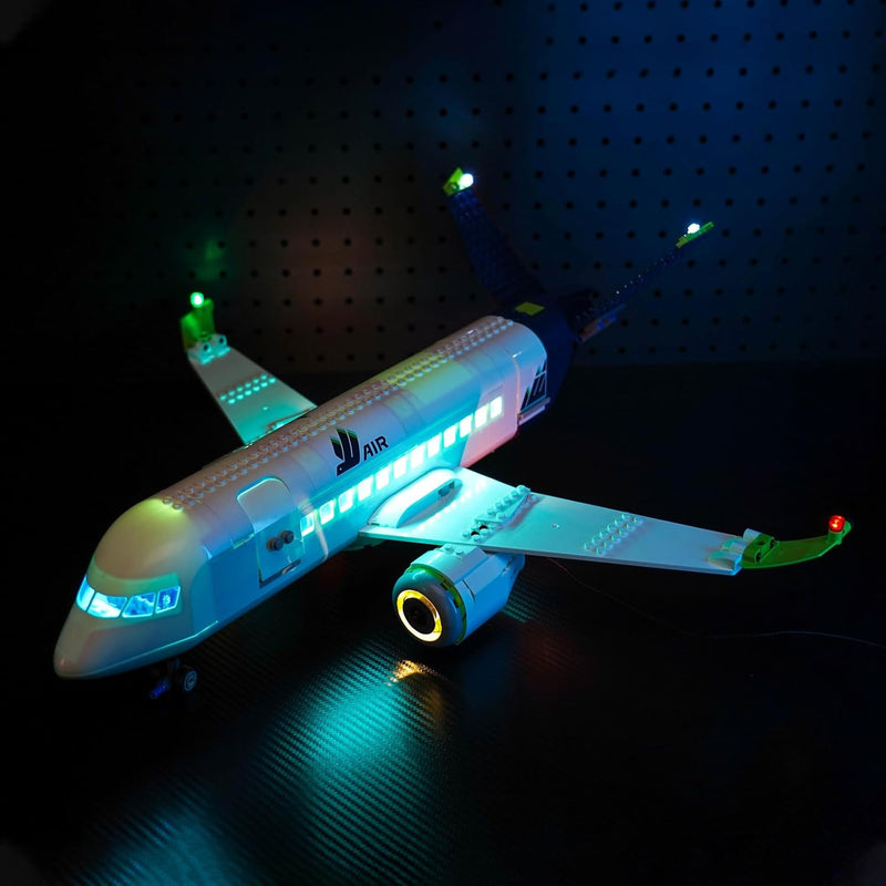 Led Licht Set Kompatibel mit Lego 60367 City Passagierflugzeug Spielzeug (Kein Modell), Dekorationsb