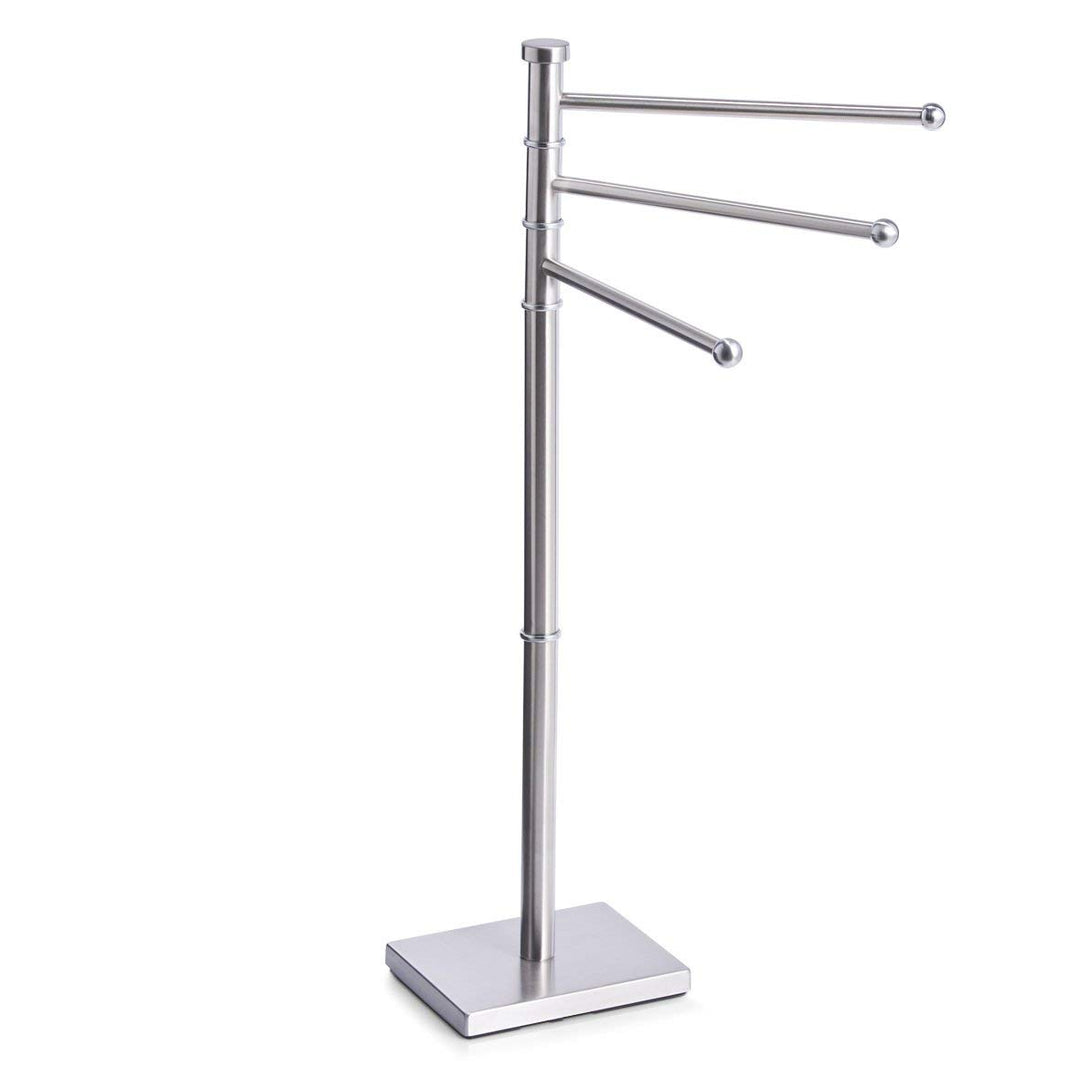 Zeller 18413 Handtuchhalter, Edelstahl, ca. 22x18/43,5x87 cm Silber, Silber