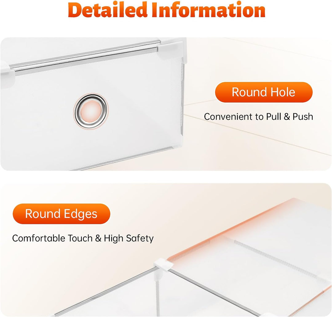 Schuhbox, 20 Stück, Aufbewahrungsbox für Schuhe, transparent, stapelbar, zum Aufbewahren aller Arten