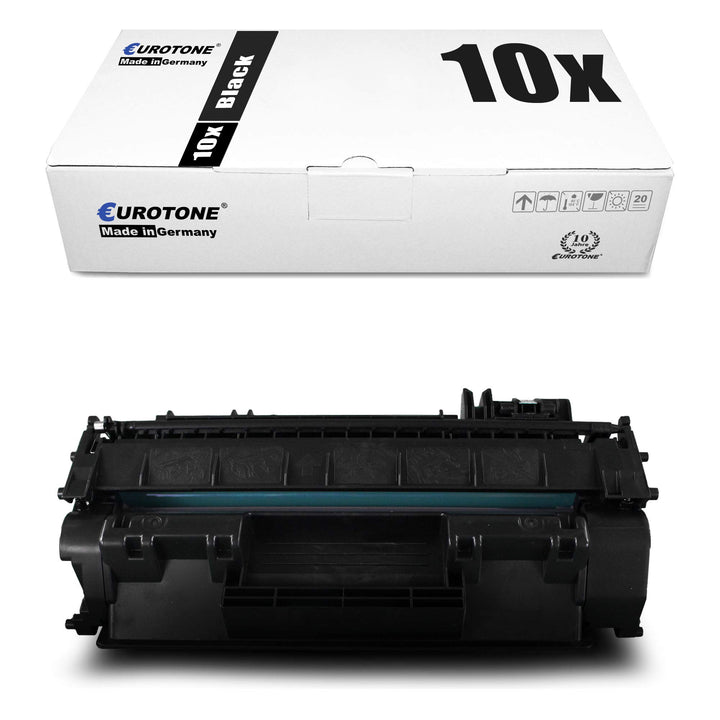 10x Eurotone XXL Toner kompatibel für Canon LBP 251 252 253 6300 6650 dw x DN ersetzt 3480B002 719H