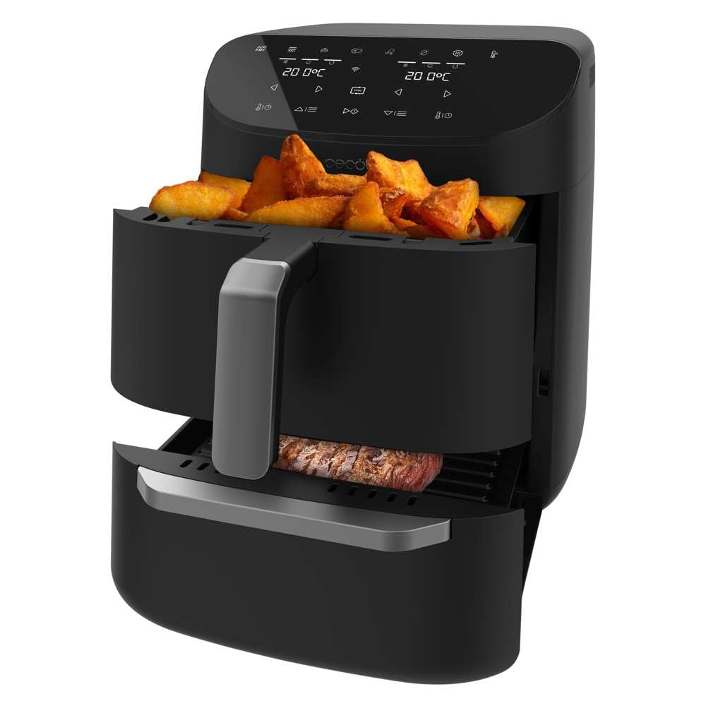 Cecotec Heissluftfritteuse, Ofen und Grill 11 L Cecofry FoodCourt 11000 Connected C. 1850 W, 3-in-1-