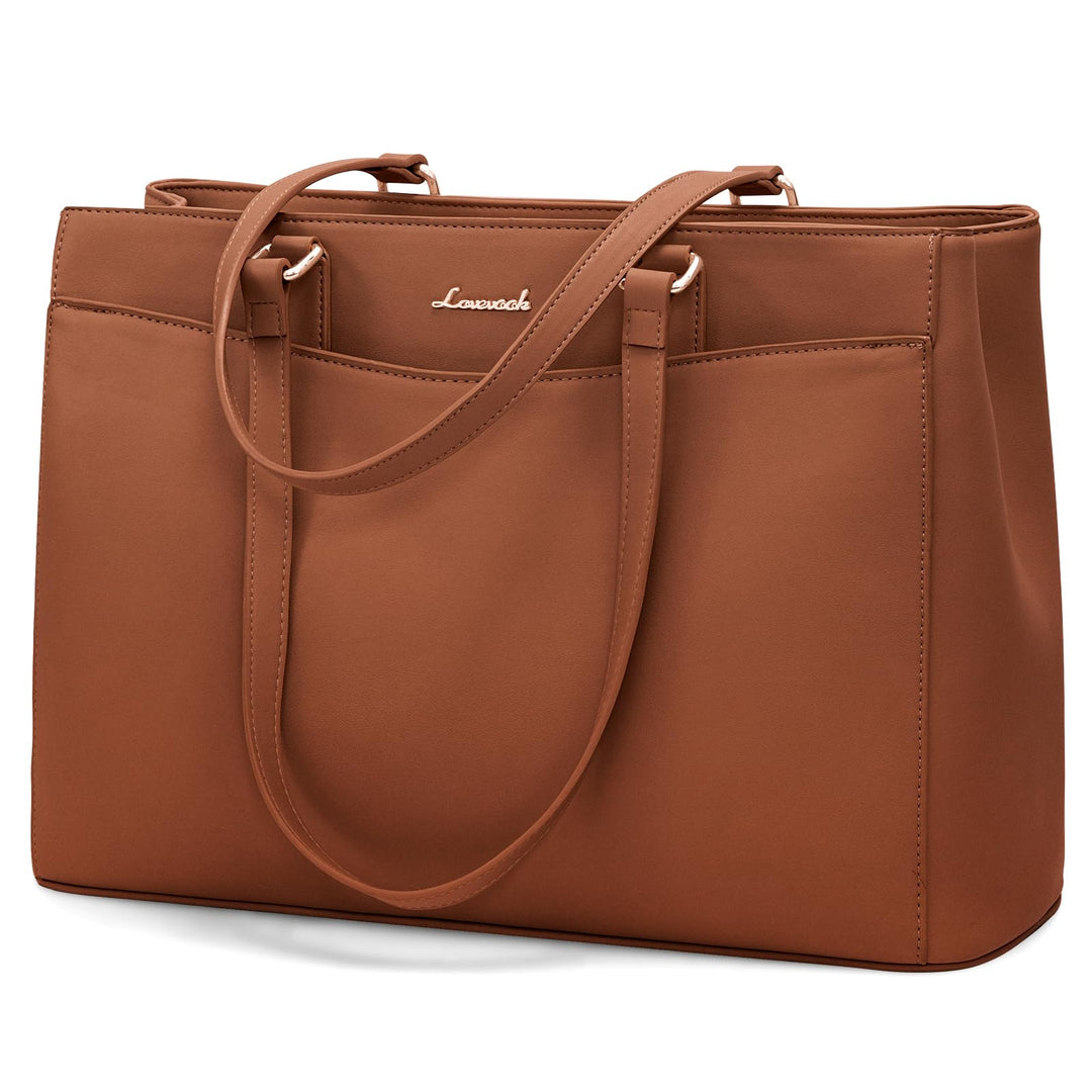 LOVEVOOK Laptoptasche Handtasche Damen 15,6 Zoll, Leicht Aktentasche Arbeitstasche Gross, Elegant La