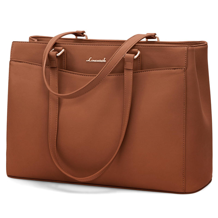 LOVEVOOK Laptoptasche Handtasche Damen 15,6 Zoll, Leicht Aktentasche Arbeitstasche Gross, Elegant La