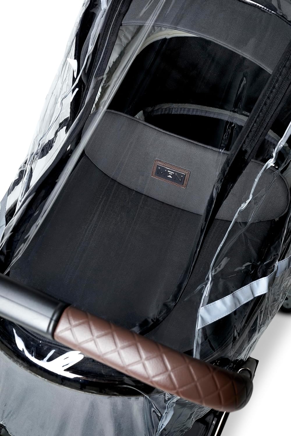 MOON Regenschutz für RESEA+ und Sportwagen Buggy SPORT, durchsichtig Reflektorstreifen, Regenverdeck