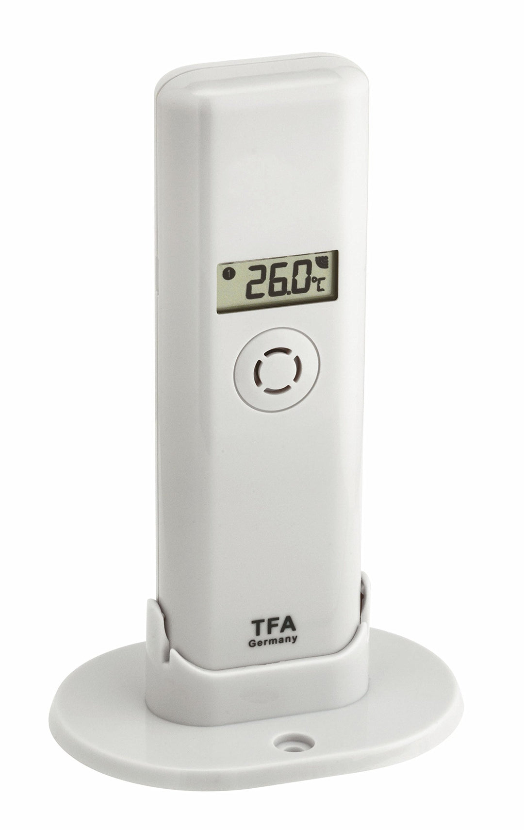 TFA Dostmann Weatherhub Thermo-Hygro-Sender, Kontrolle der Temperatur/Raumfeuchtigkeit, mit Display,